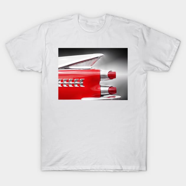 American classic car Coronet 1959 tail fin T-Shirt by Beate Gube